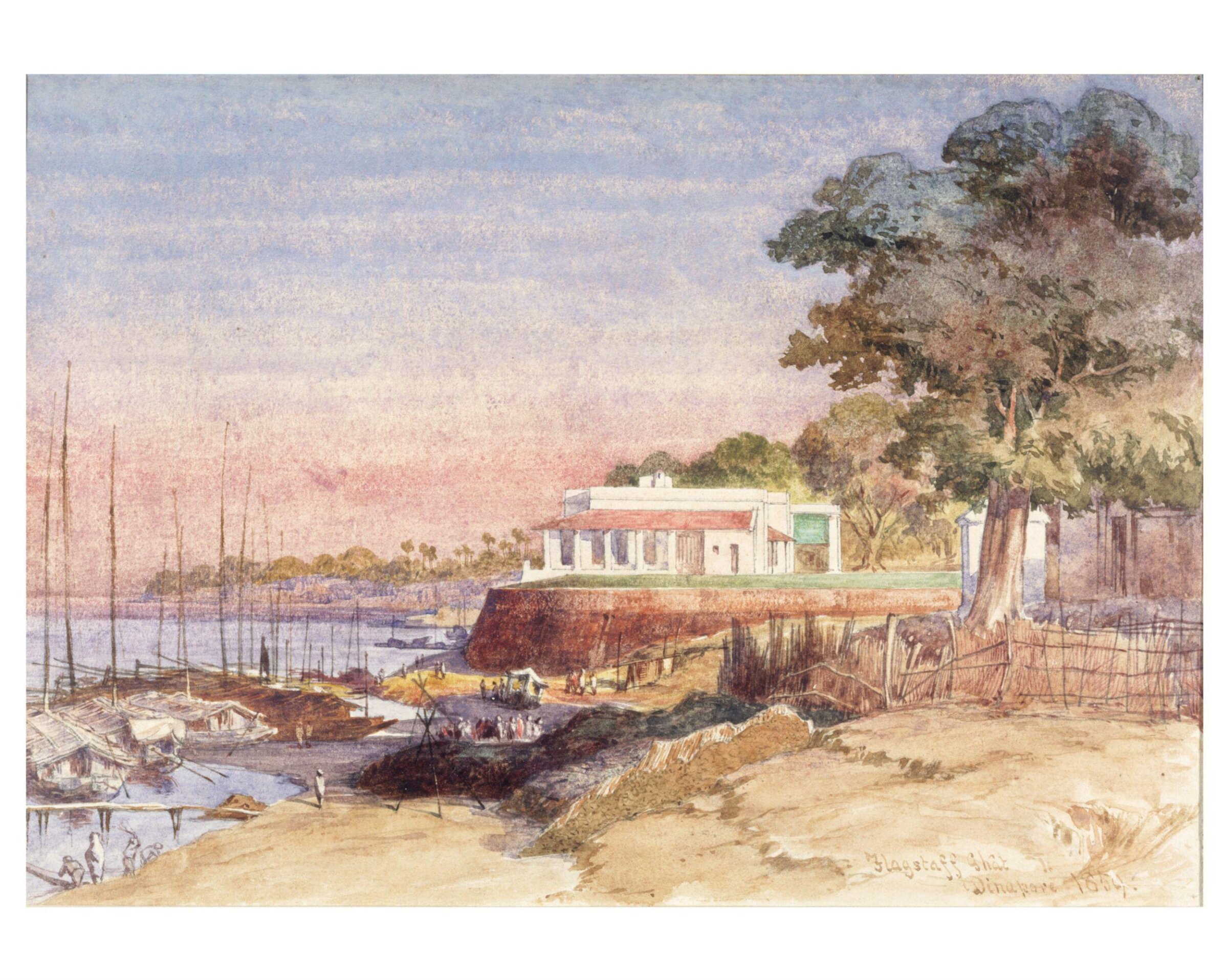 Flagstaff Ghat Dinapore, Frederick William Alexander De Fabeck, 1859