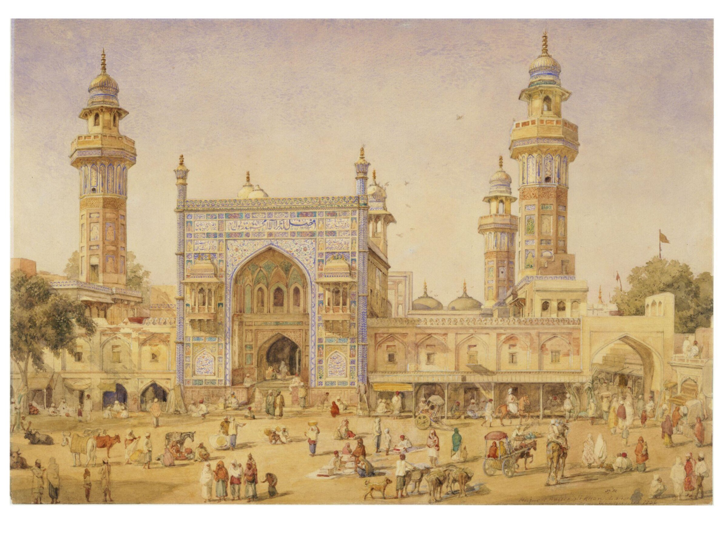 'The Musjid of Wazeer Ali Khan, Lahore, Panjab', William Carpenter, 1856