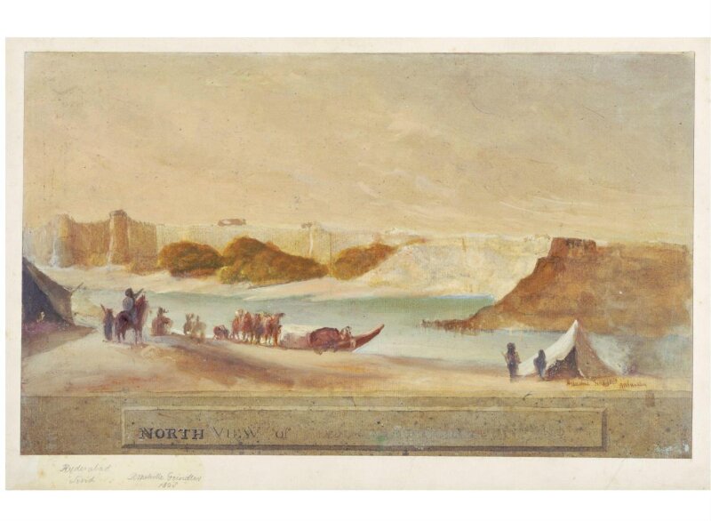 The Fort orf Hyderabad across the Indus River (Sind)