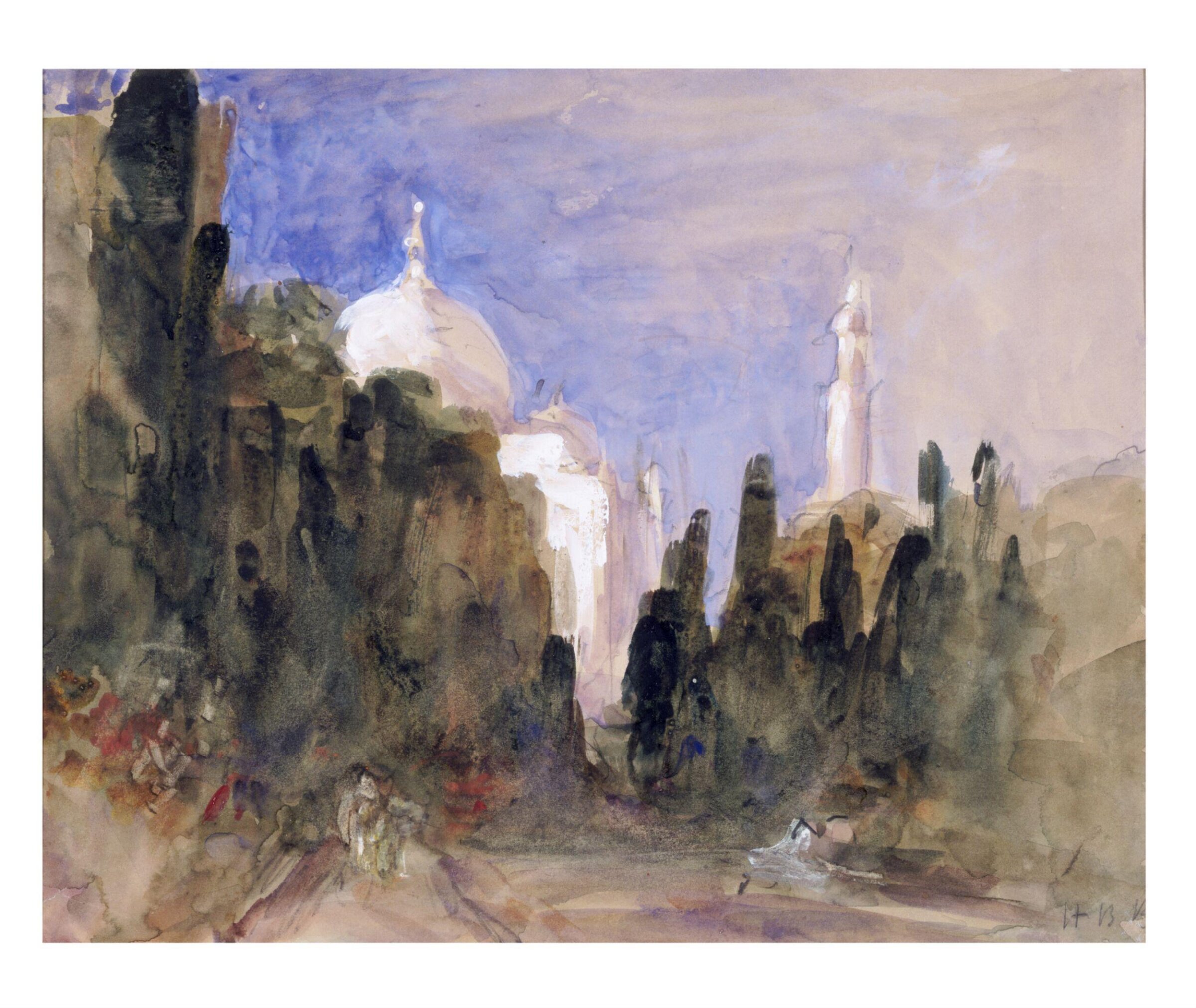 The Gardens of the Taj Mahal, Hercules Brabazon Brabazon, 1870-1876