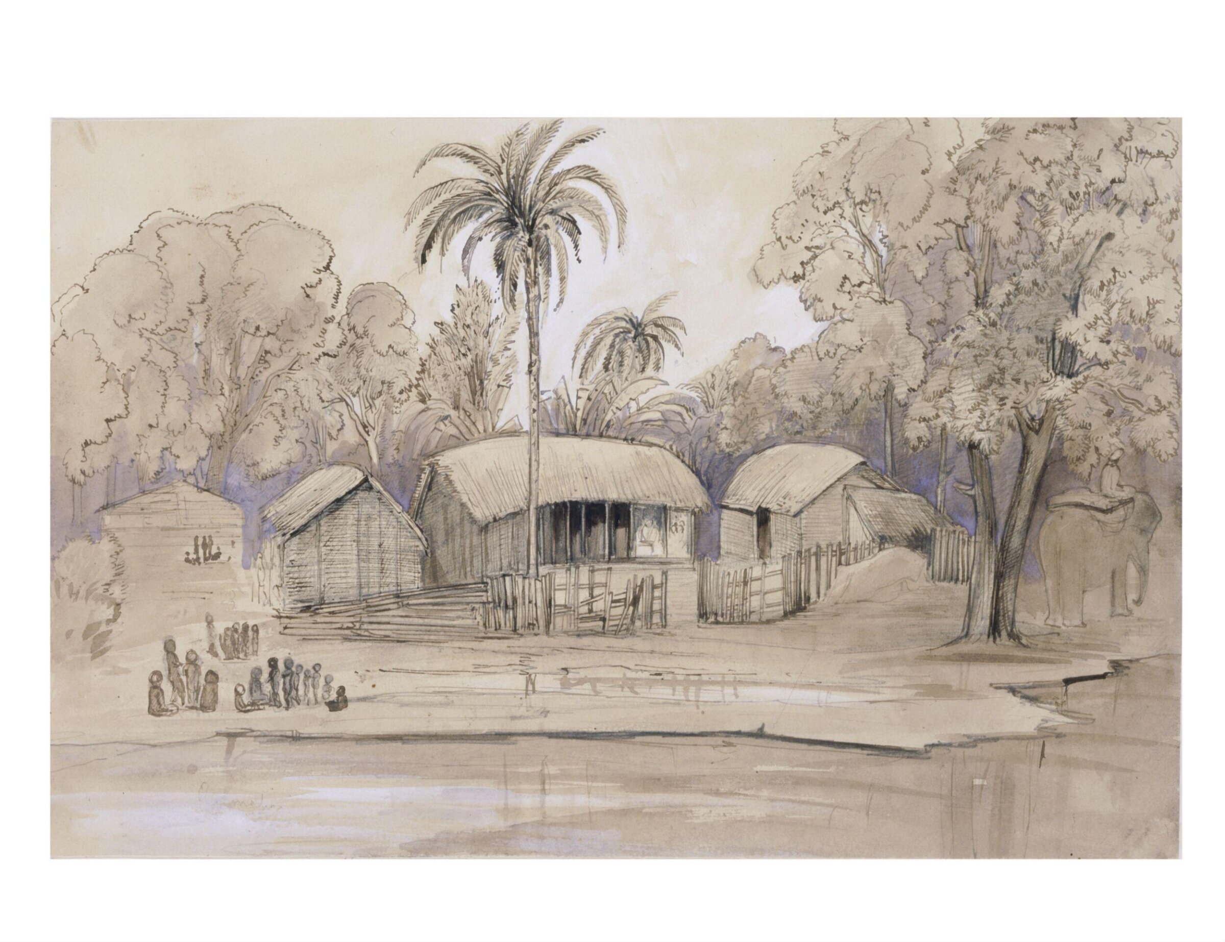 Album of topographical views in India, Charlotte Canning, March 1858- November 1858
