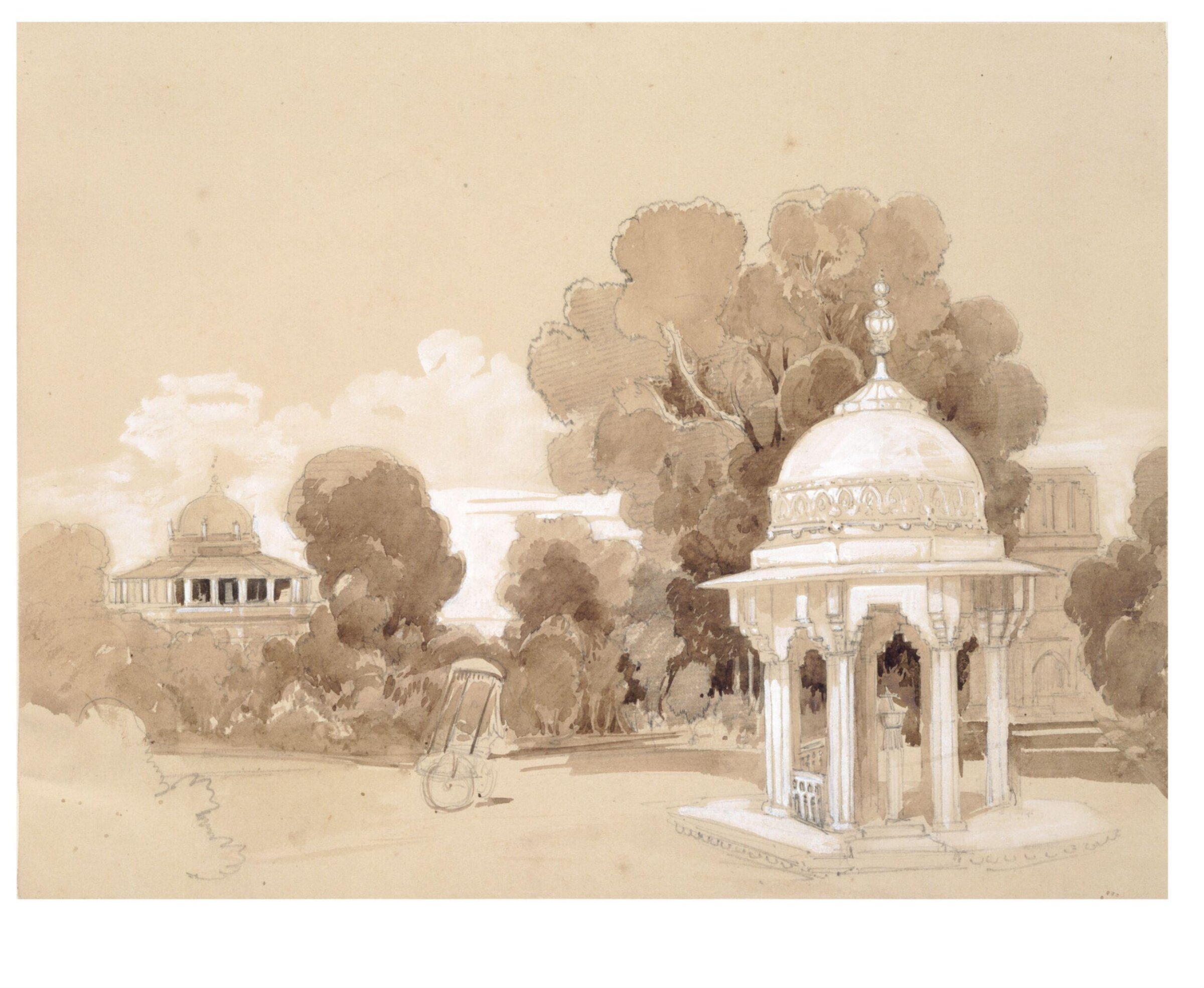 Album of topographical views in India, Charlotte Canning, March 1858- November 1858