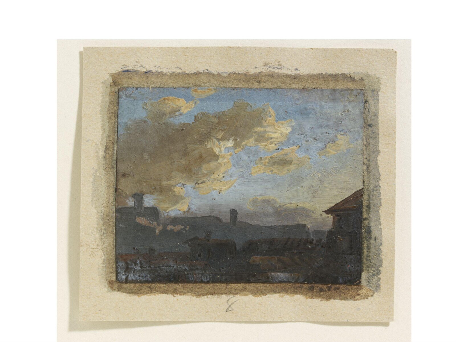 Landscape with clouds: sketch for a picture, Benjamin West, late 18th century-pre 1820