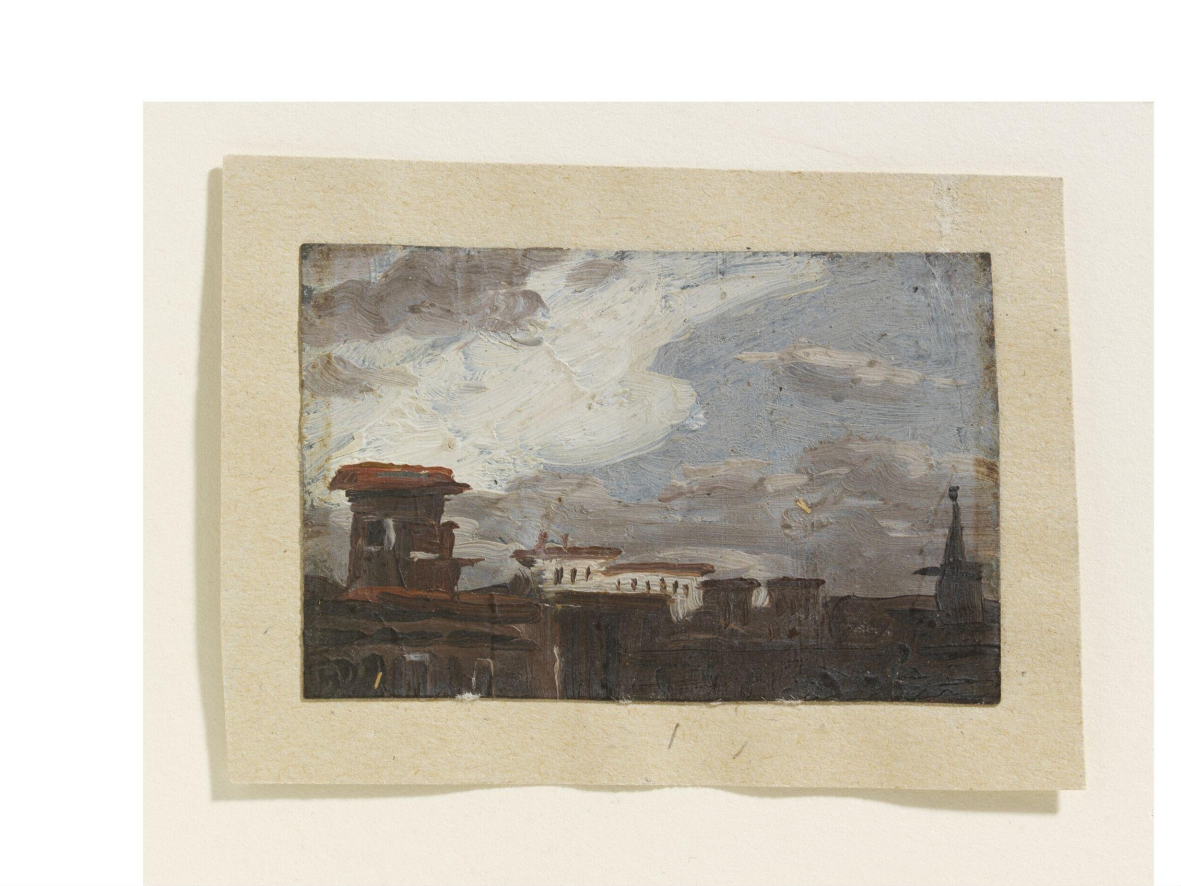 View of a town: sketch for a picture, Бенджамин Уэст, конец XVIII века-до 1820