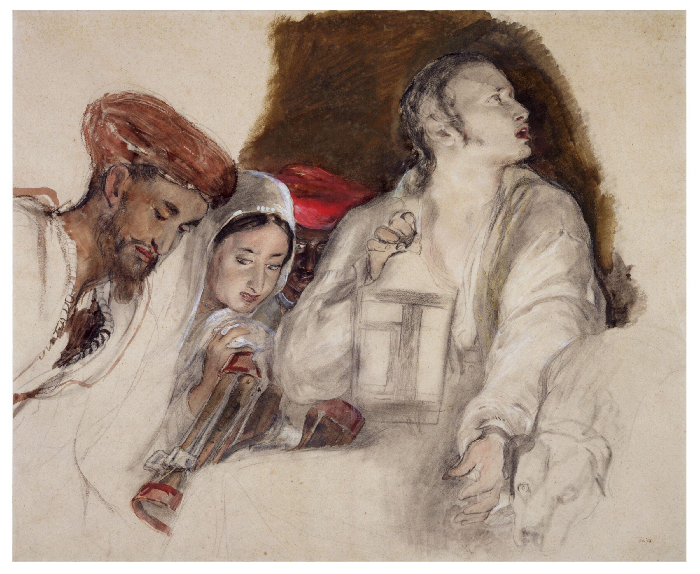 Finding the body of Tippoo Sahib, David Wilkie, ca. 1805-41