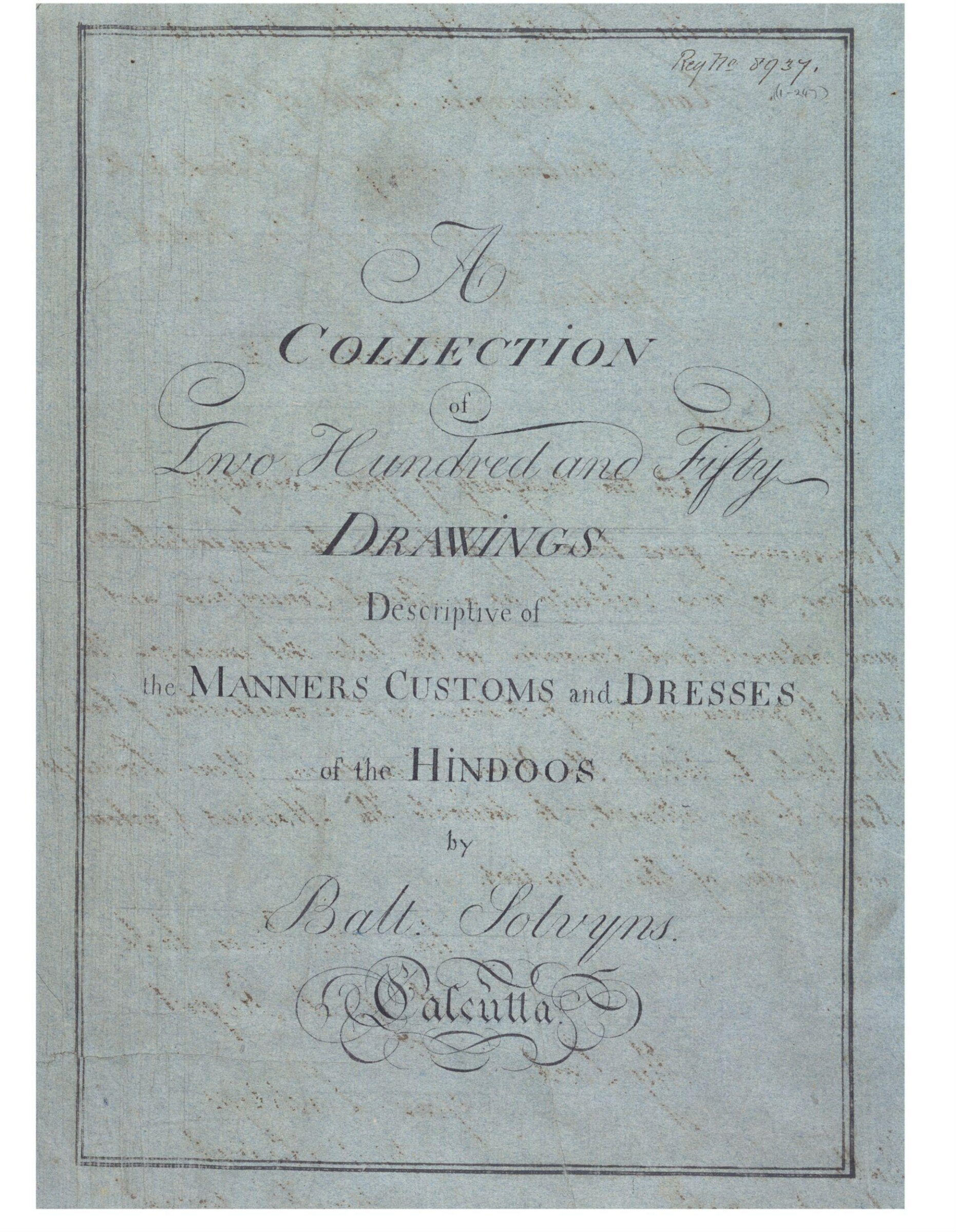 Manners, Customs and Dresses of the Hindoos, Frans Balthasar Solvyns, 1798