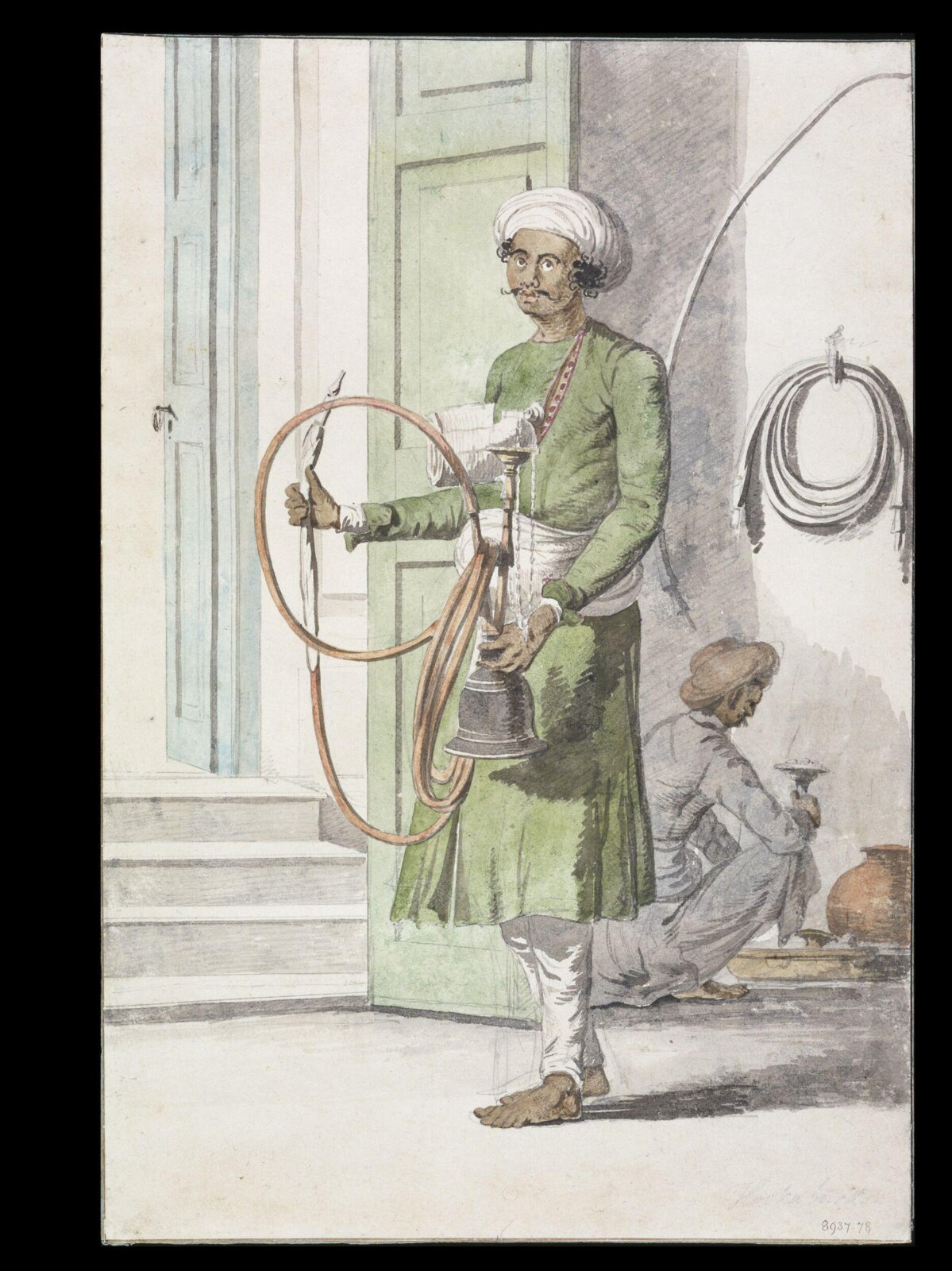 Hookah Burdar, Frans Balthasar Solvyns, 1798