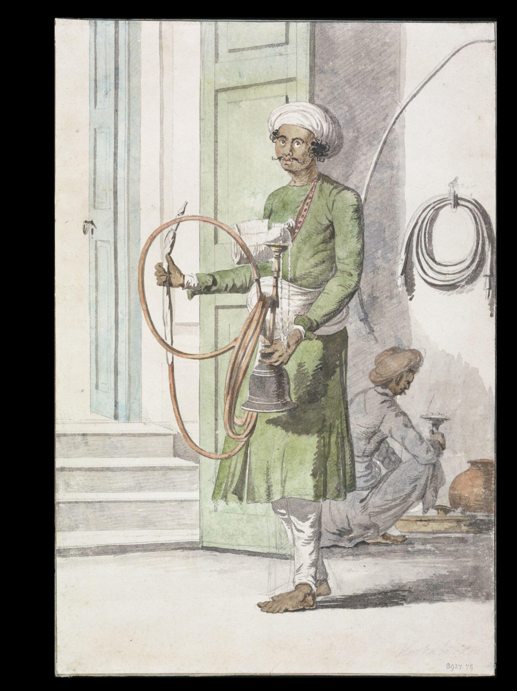 Hookah Burdar, Frans Balthasar Solvyns, 1798