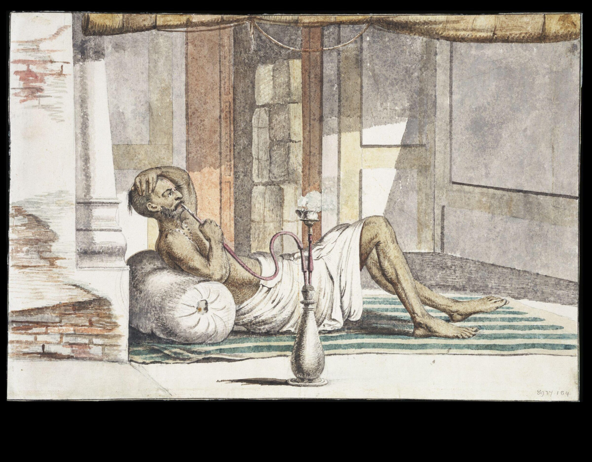 Hookah, Frans Balthasar Solvyns, 1798