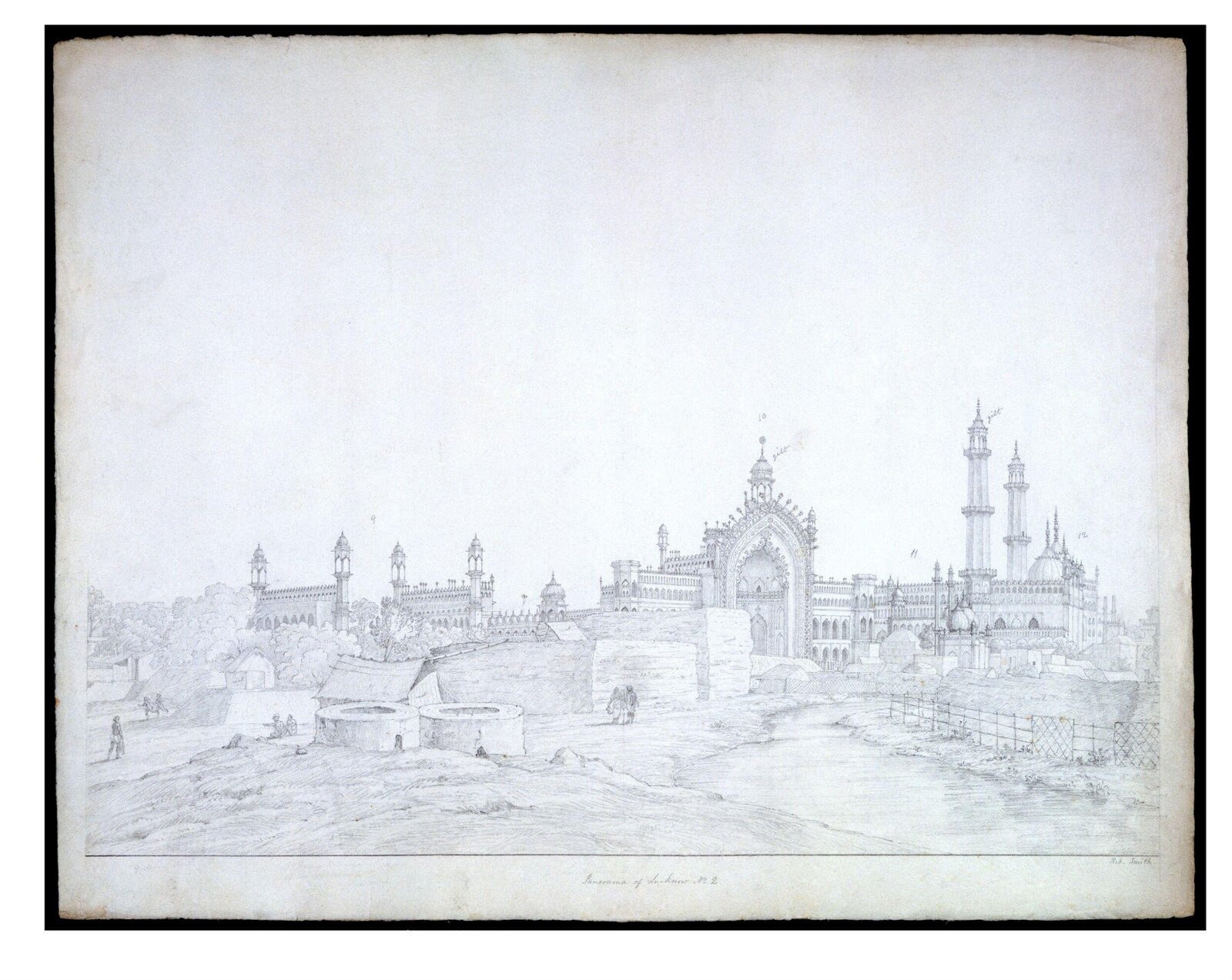 Lucknow panorama, Robert Smith, 1832