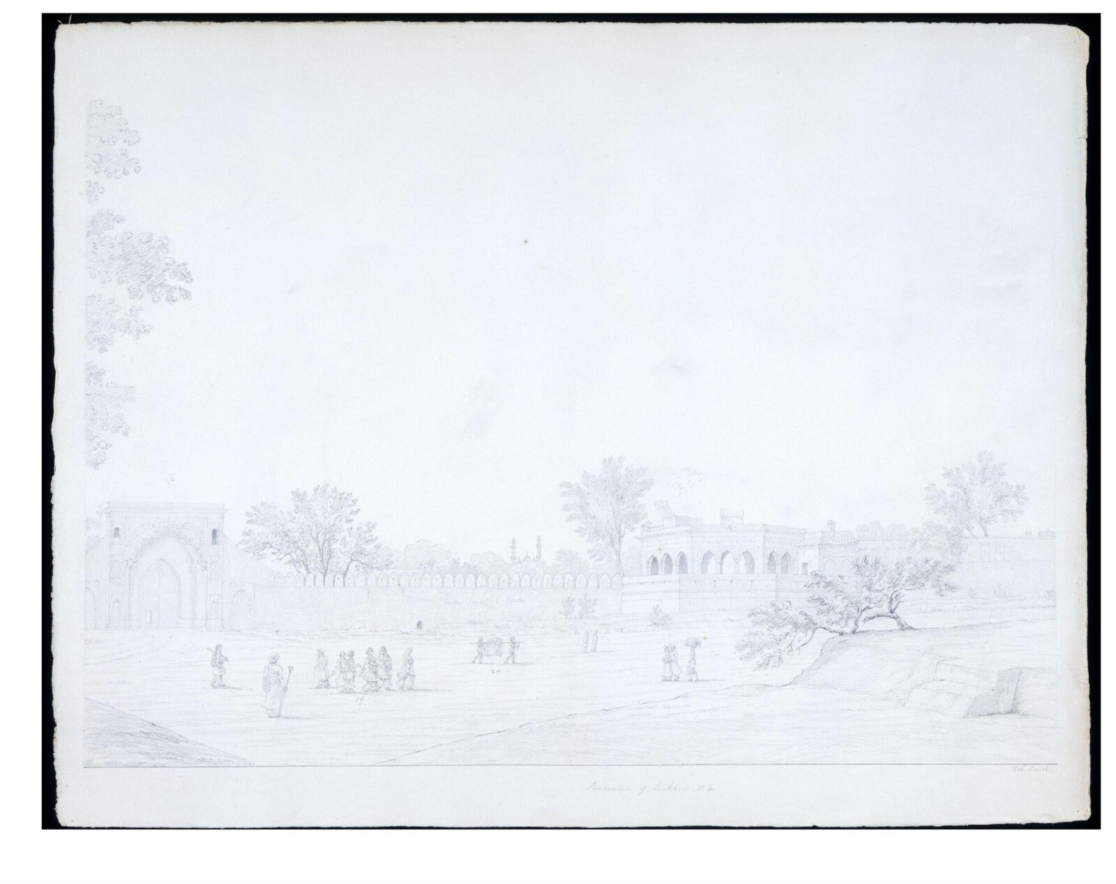 Lucknow panorama, Robert Smith, 1832