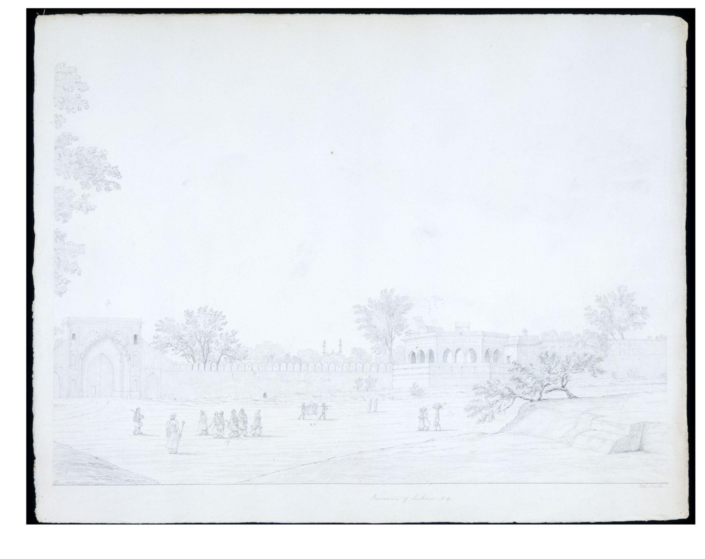 Lucknow panorama, Robert Smith, 1832