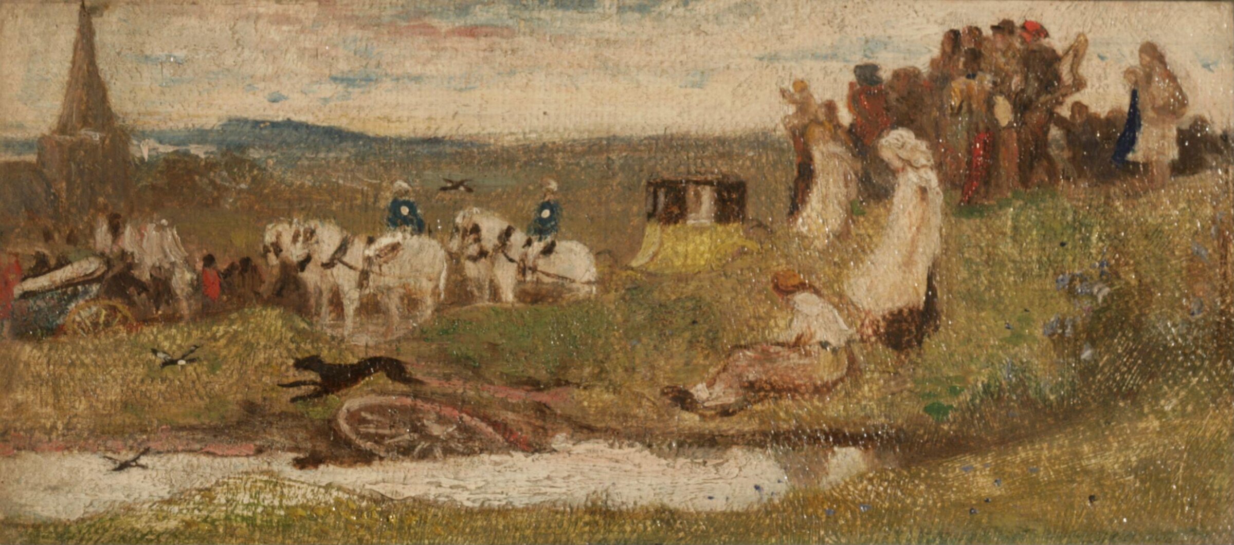 A Country Wedding, George Heming Mason, mid 19th century