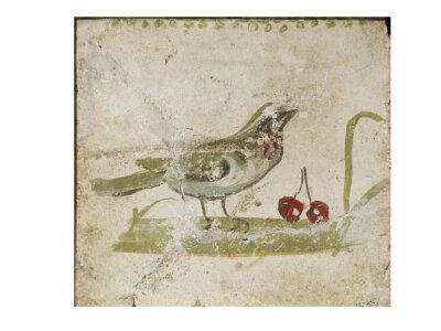 Bird standing on the ground with fruit, 2nd century