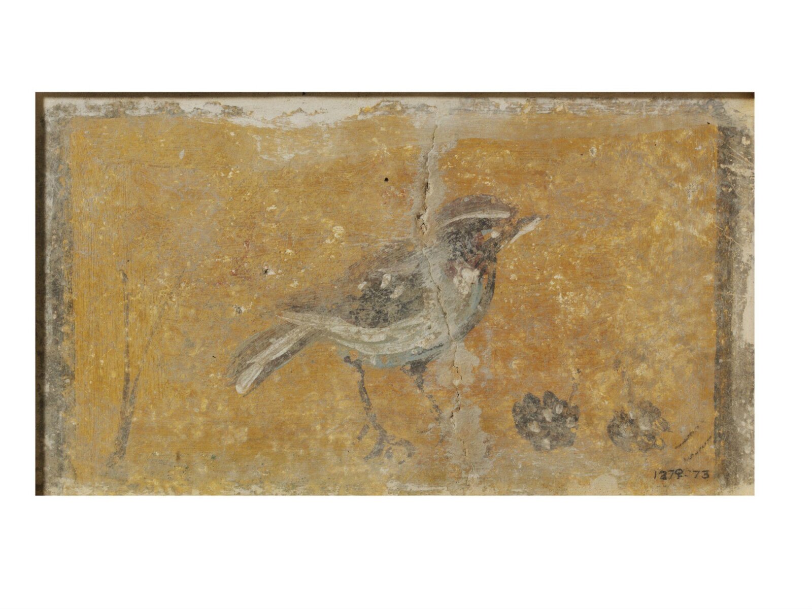 Bird standing on the ground with fruit, 2nd century