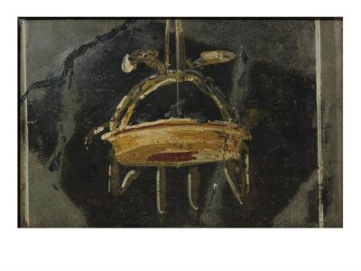 Basket decorated with ribbons, 1st century