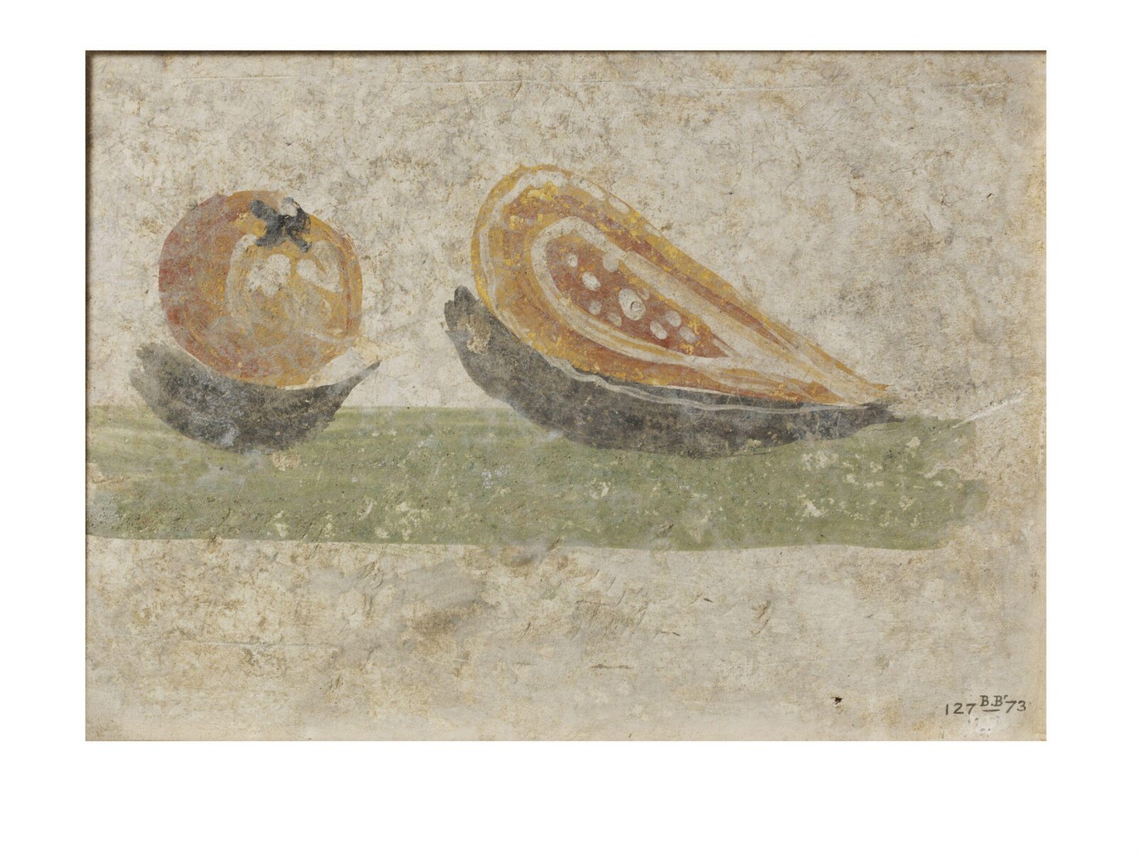 Fruit piled on the ground, 2nd century