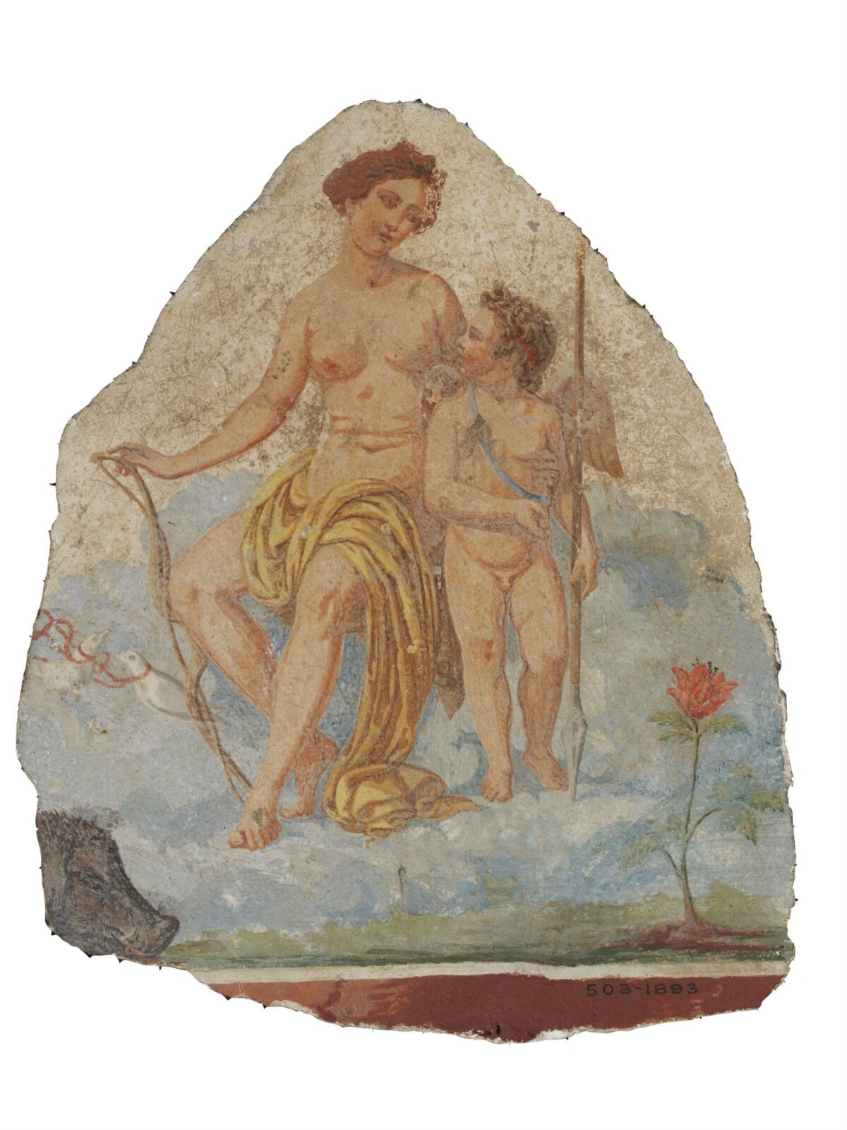 Venus with Cupid and doves, 19th century