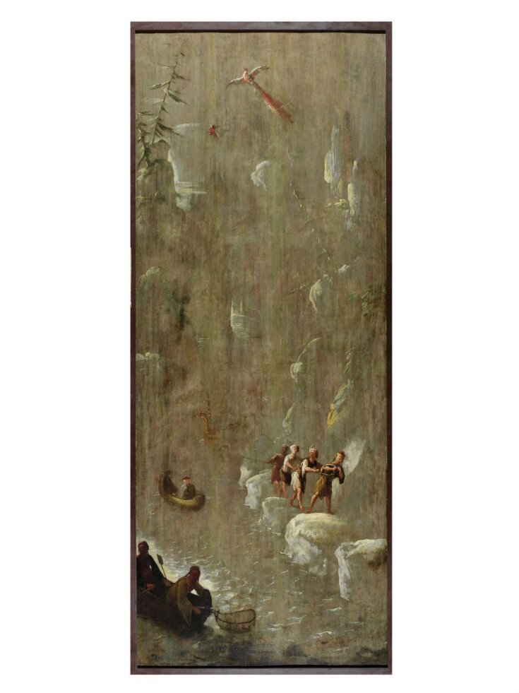 Fishermen in a Gorge (one of eleven panels of Chinoiserie decoration) top image