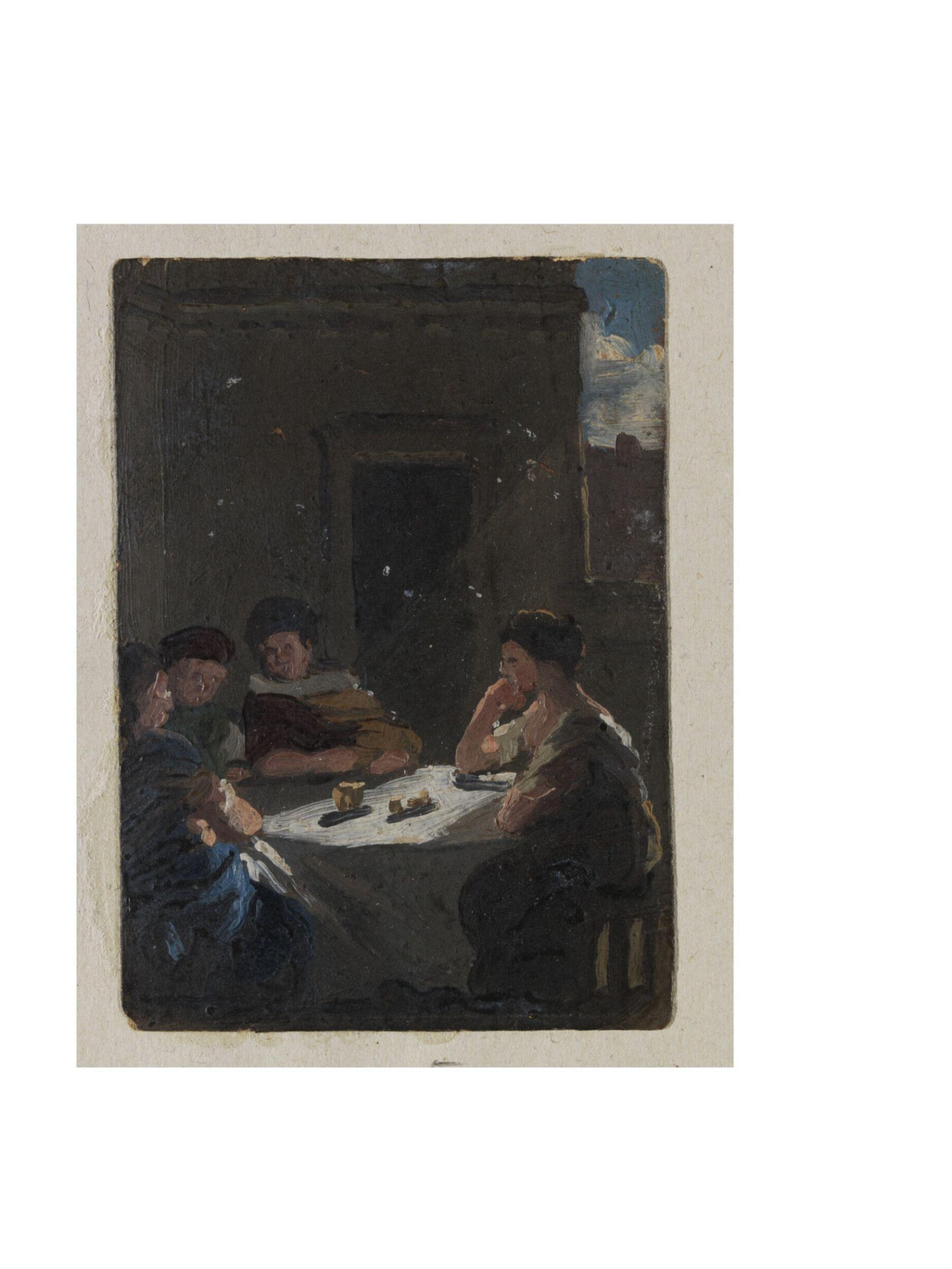A Gathering (sketch for a picture), Benjamin West, late 18th century to early 19th century