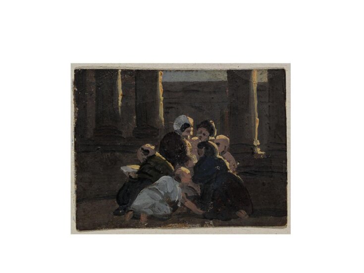 Figures in a Colonnade (sketch for a picture) top image
