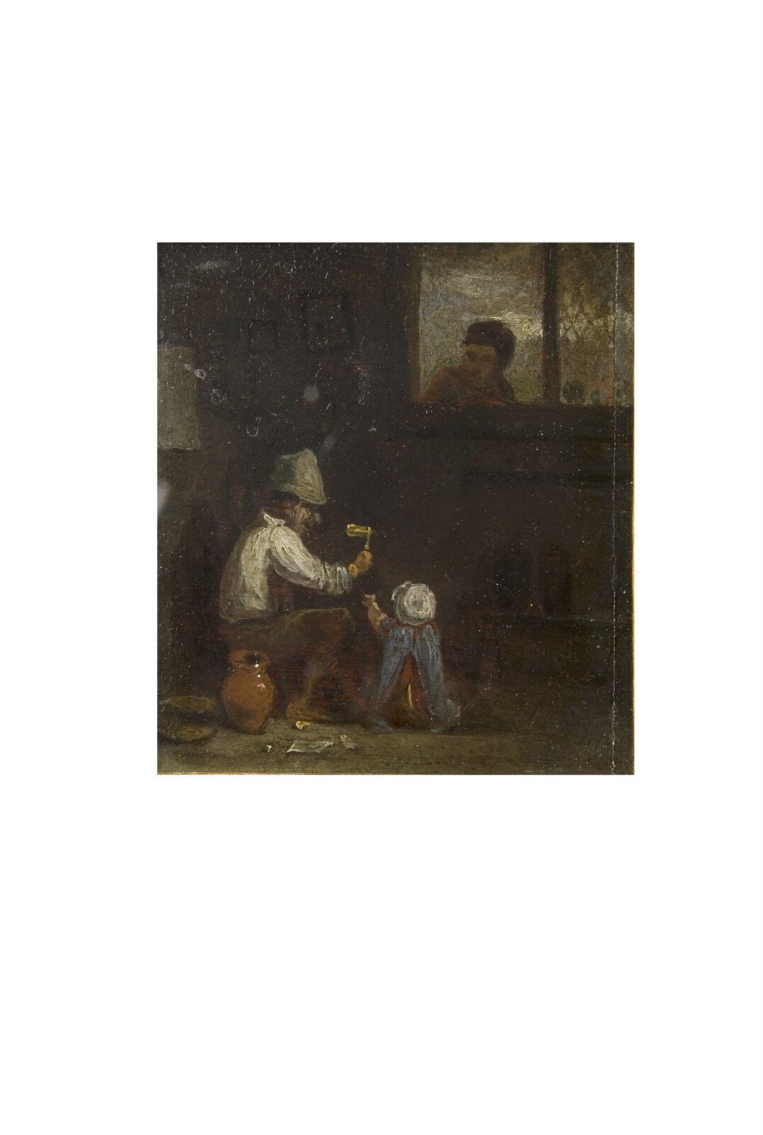 The Rattle (study), William Mulready, 1807