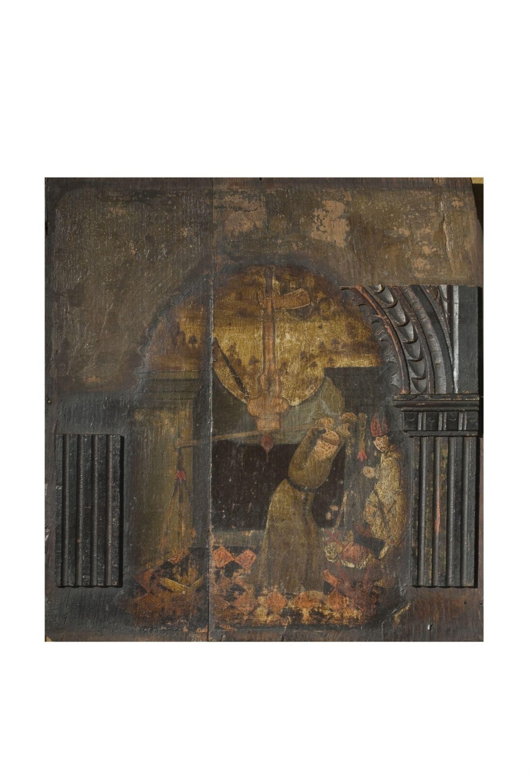The Bible outweighing vestments, 16th century