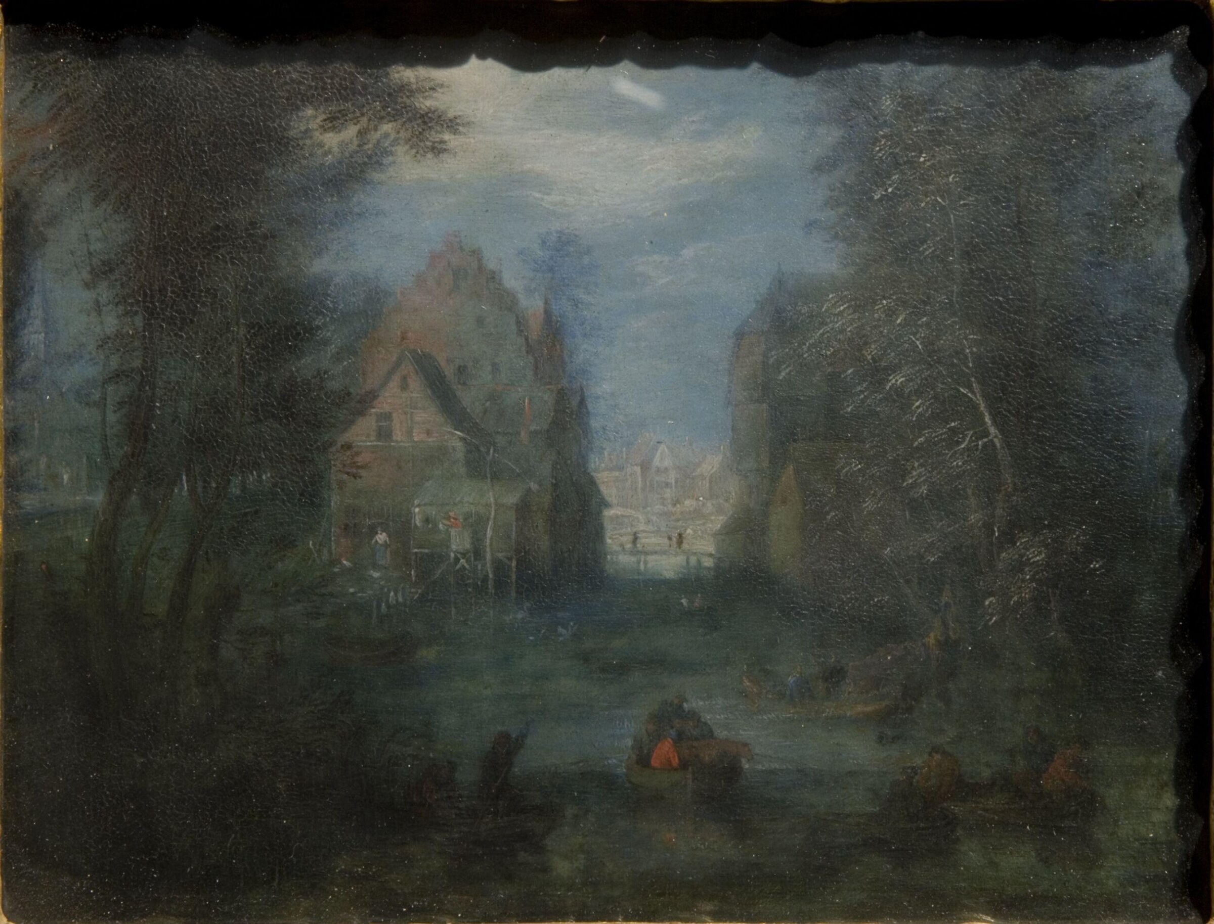 Landscape with Boats on the Water, Jan Brueghel, early 17th century