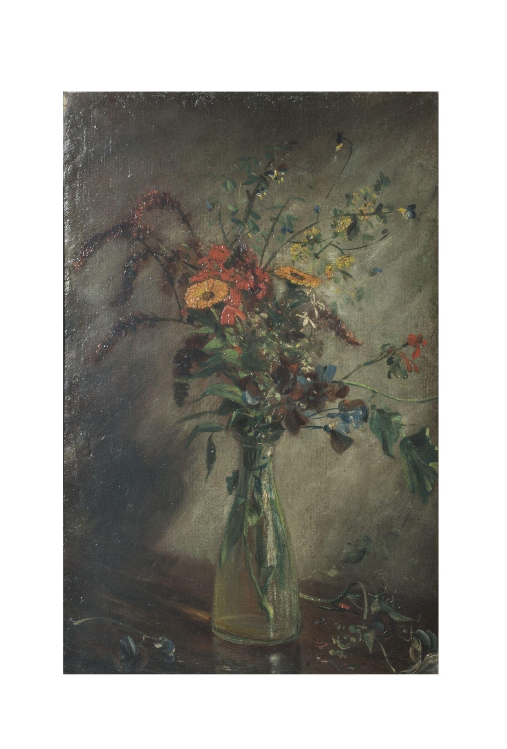 Study of flowers in a glass vase, John Constable, ca. 1814