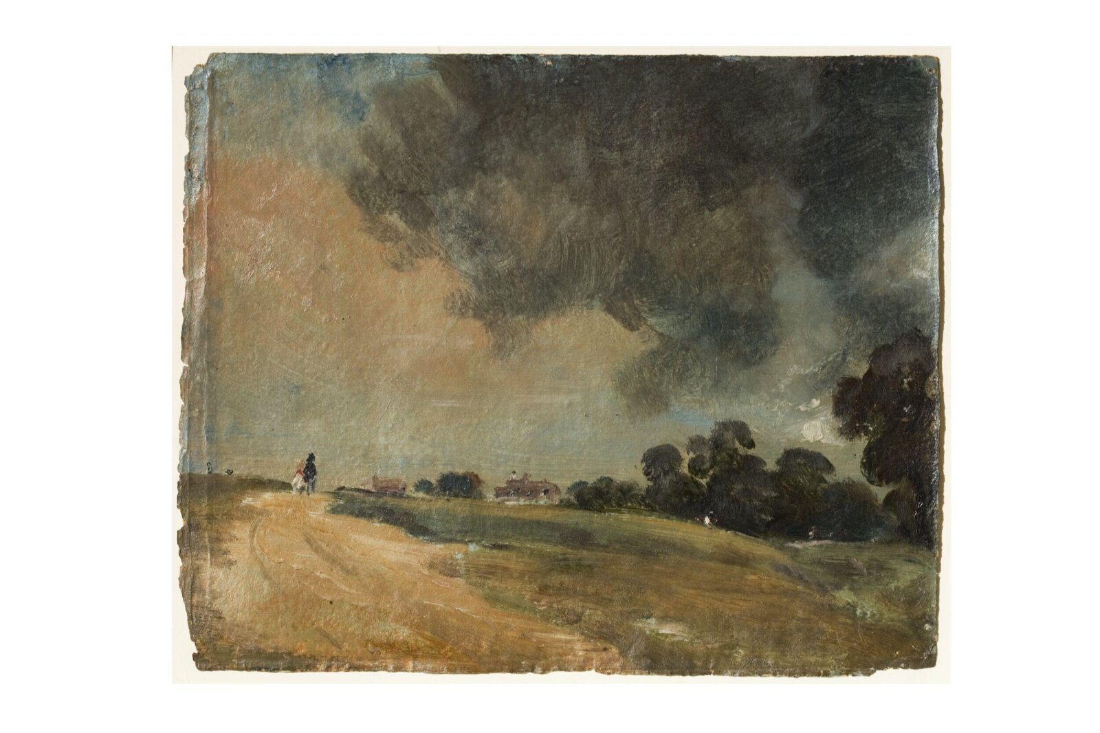 View at Hampstead, Looking Due East, John Constable, 1823