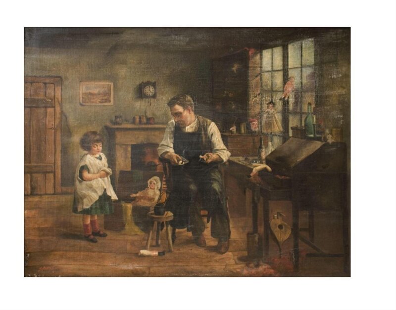 A Little Girl at the Toy-Mender's