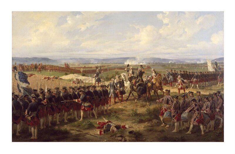 The Battle of Fontenoy, 1745: The French and the Allies Confronting Each Other