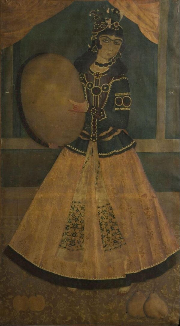 Woman Playing a Tambourine Unknown V&A Explore The Collections