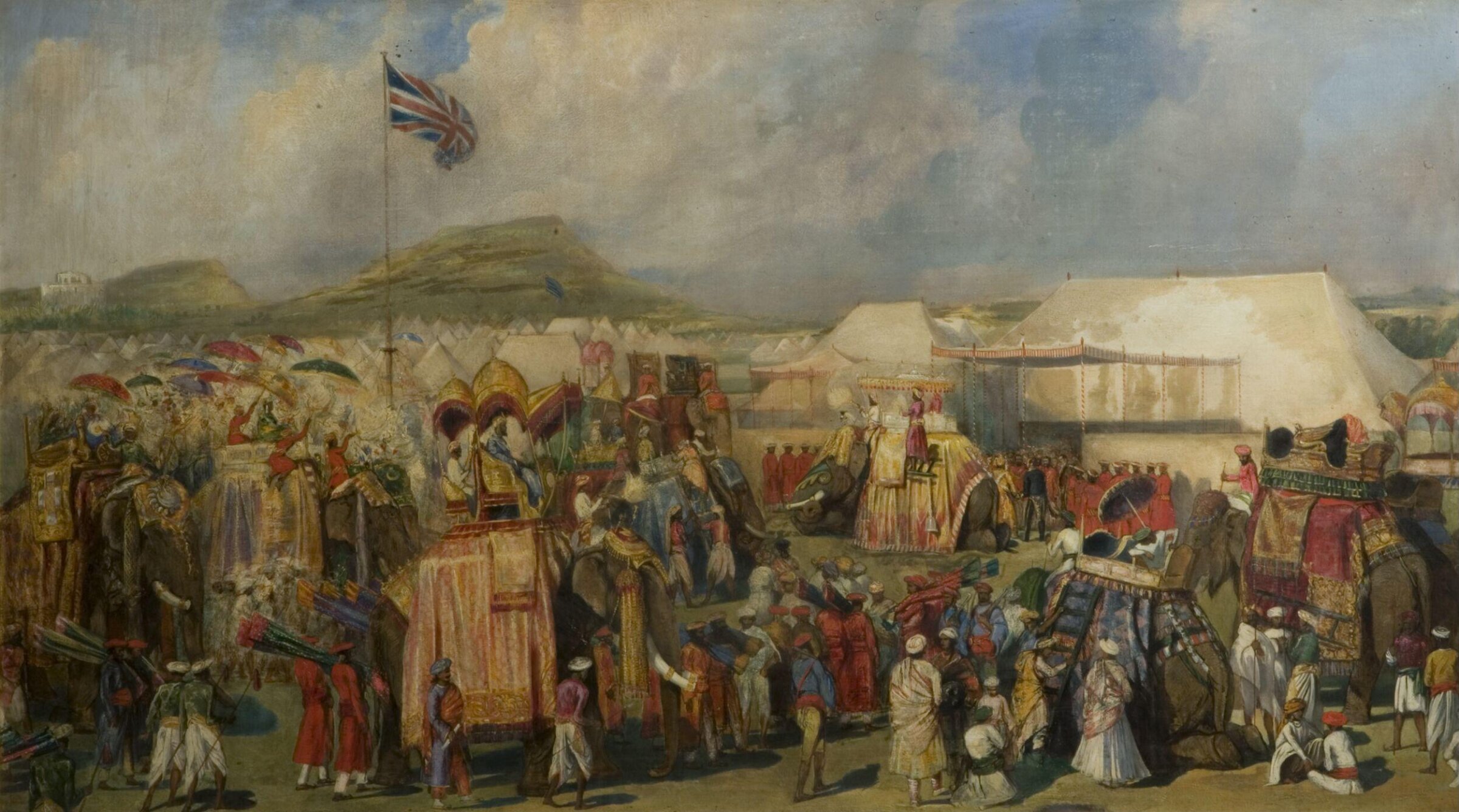 Darbar at Shaikabad, 1860, George Landseer, 1860