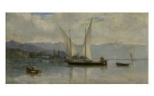 Lake Geneva, with Sailing Boats thumbnail 1