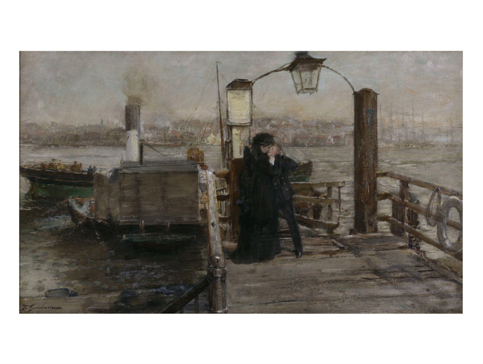 The Landing Stage, Thomas Alexander Ferguson Graham, ca.1880-1890