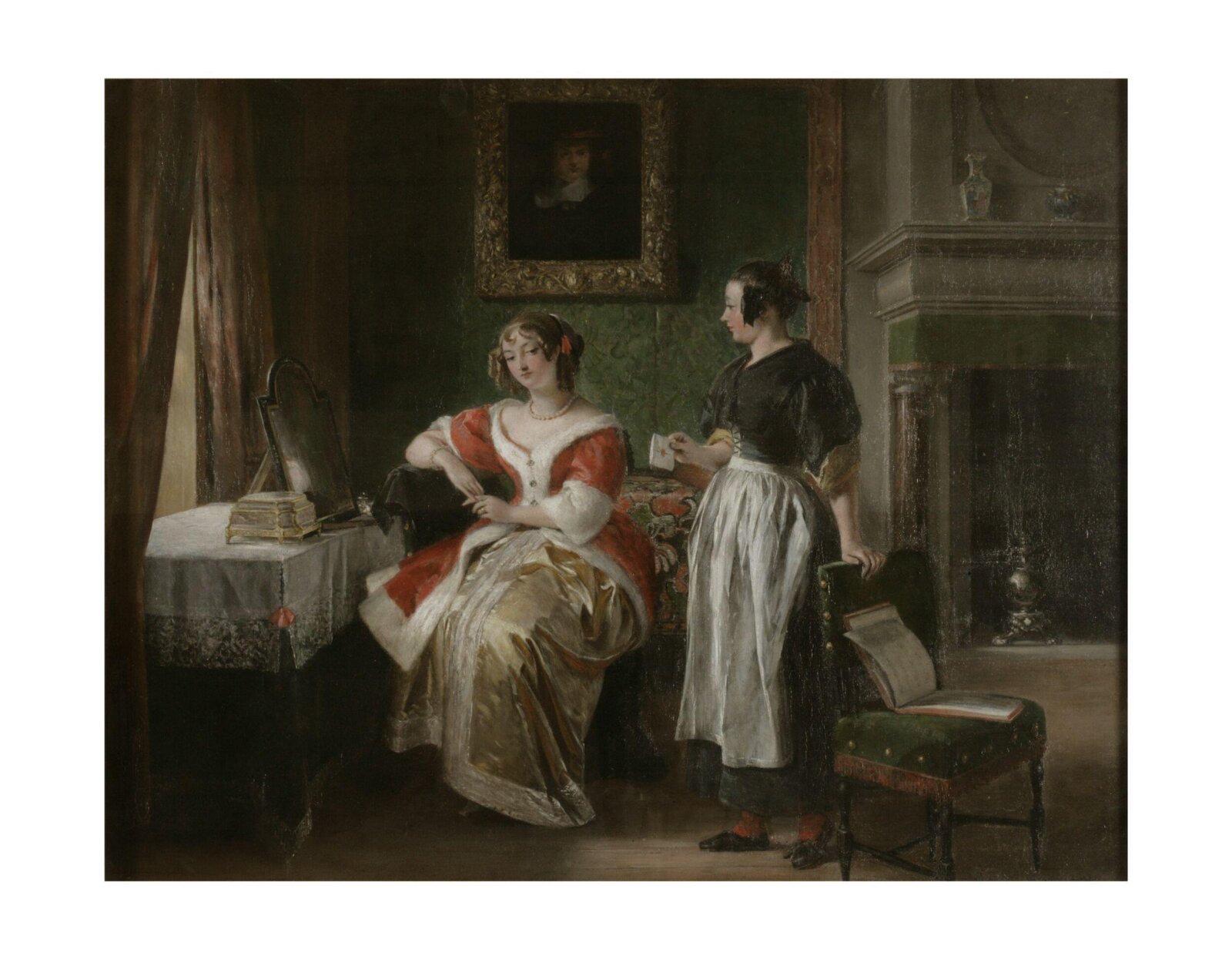 'Whom Can This Be From?', Charles Robert Leslie, ca. 1839