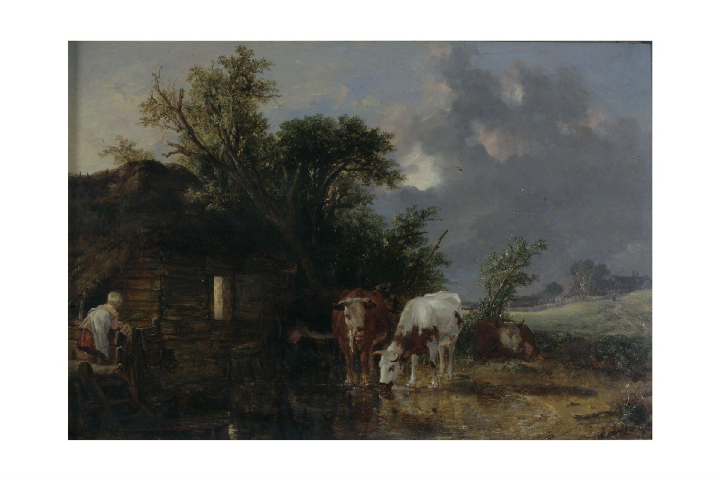 Cows Drinking, John Burnet, 1817