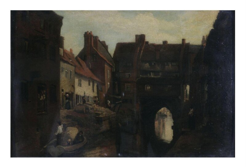 Old Houses on the High Bridge, Lincoln