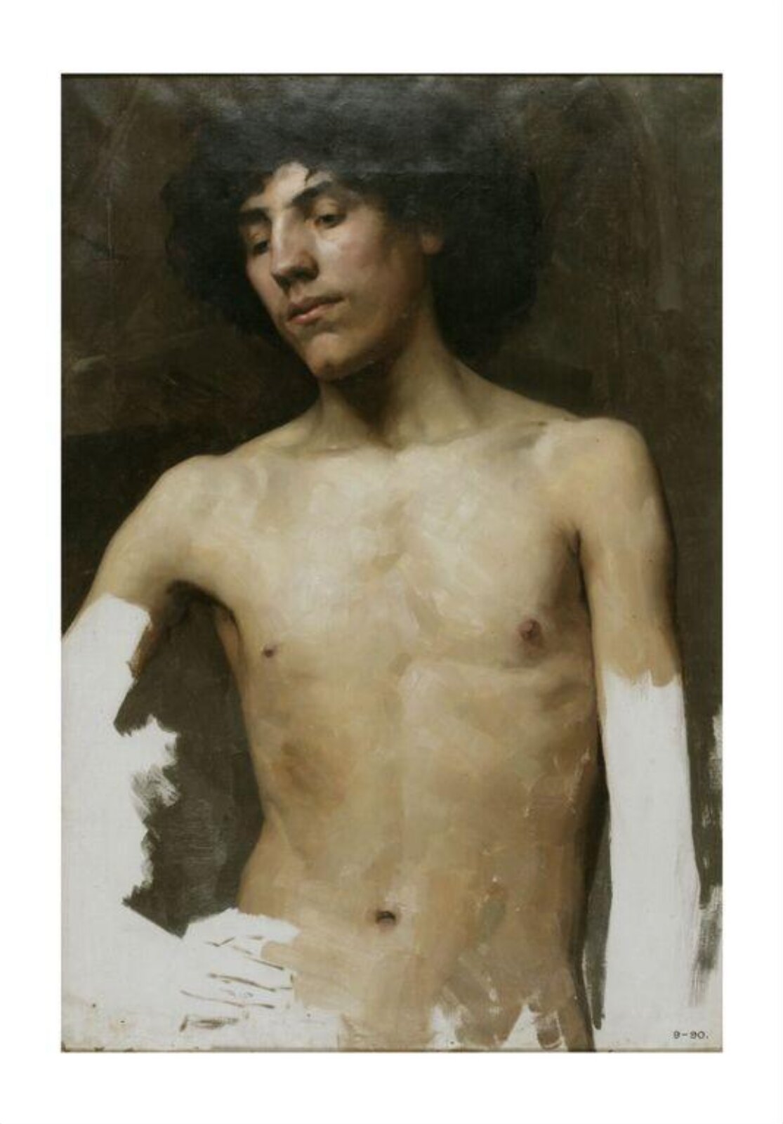 Life study, William Mainwaring Palin, ca.1885-90