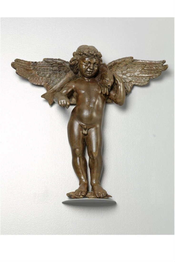 Winged Putto with a Fantastic Fish top image