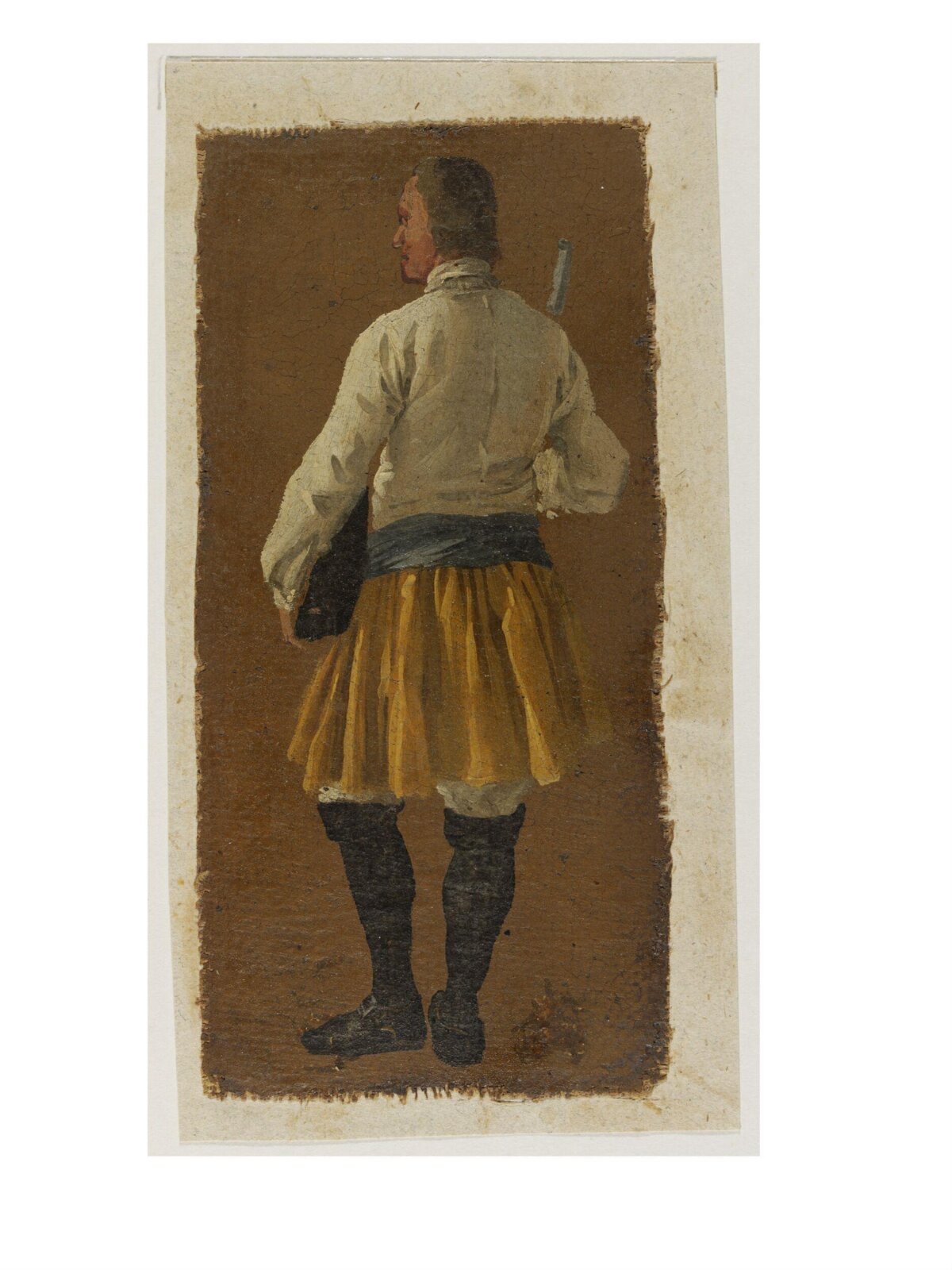 A Man Seen from Behind, Luca Carlevarijs, ca. 1700-ca. 1710