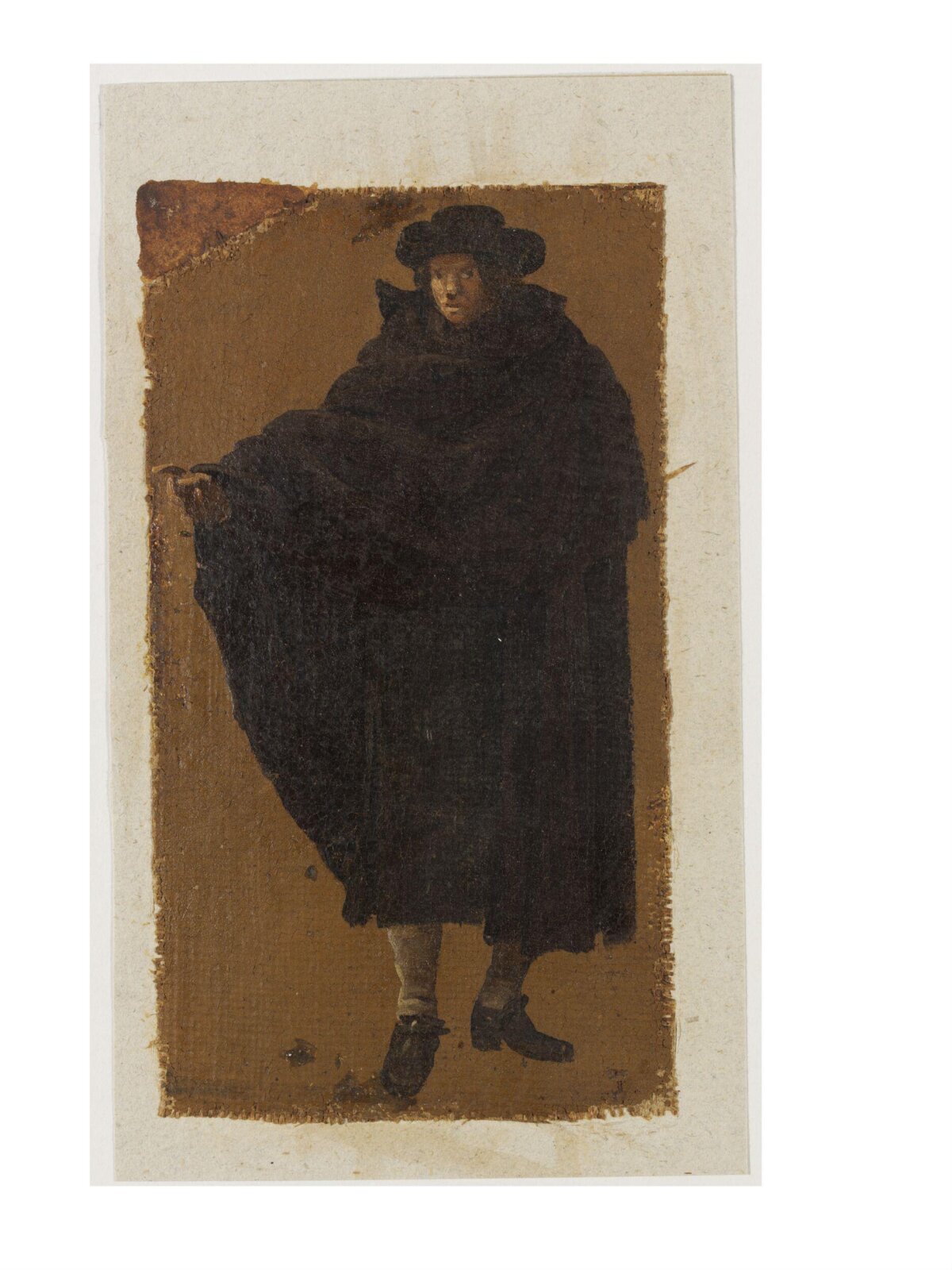 A Man in a Dark Cloak, Luca Carlevarijs, ca. 1700-ca. 1710