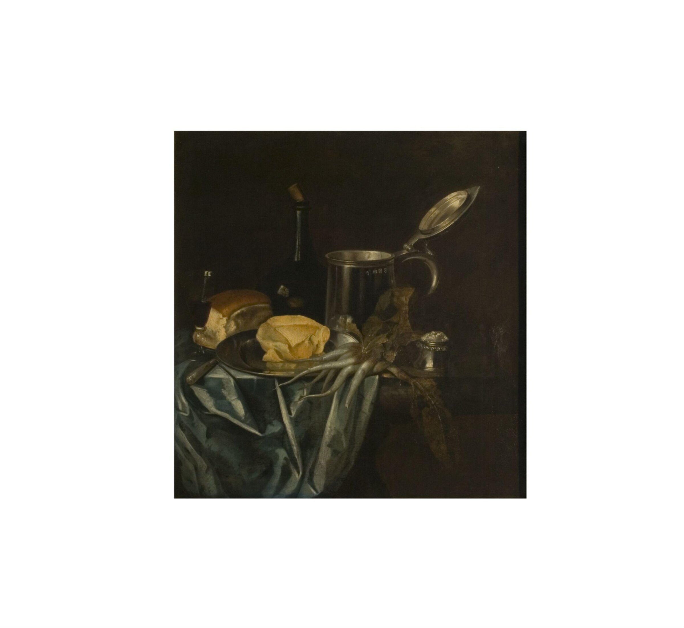 Still life with silver tankard, Pieter van Roestraten, ca. 1700