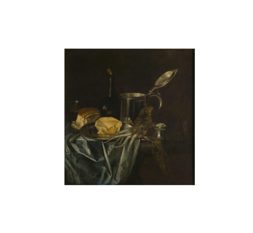 Still life with silver tankard
