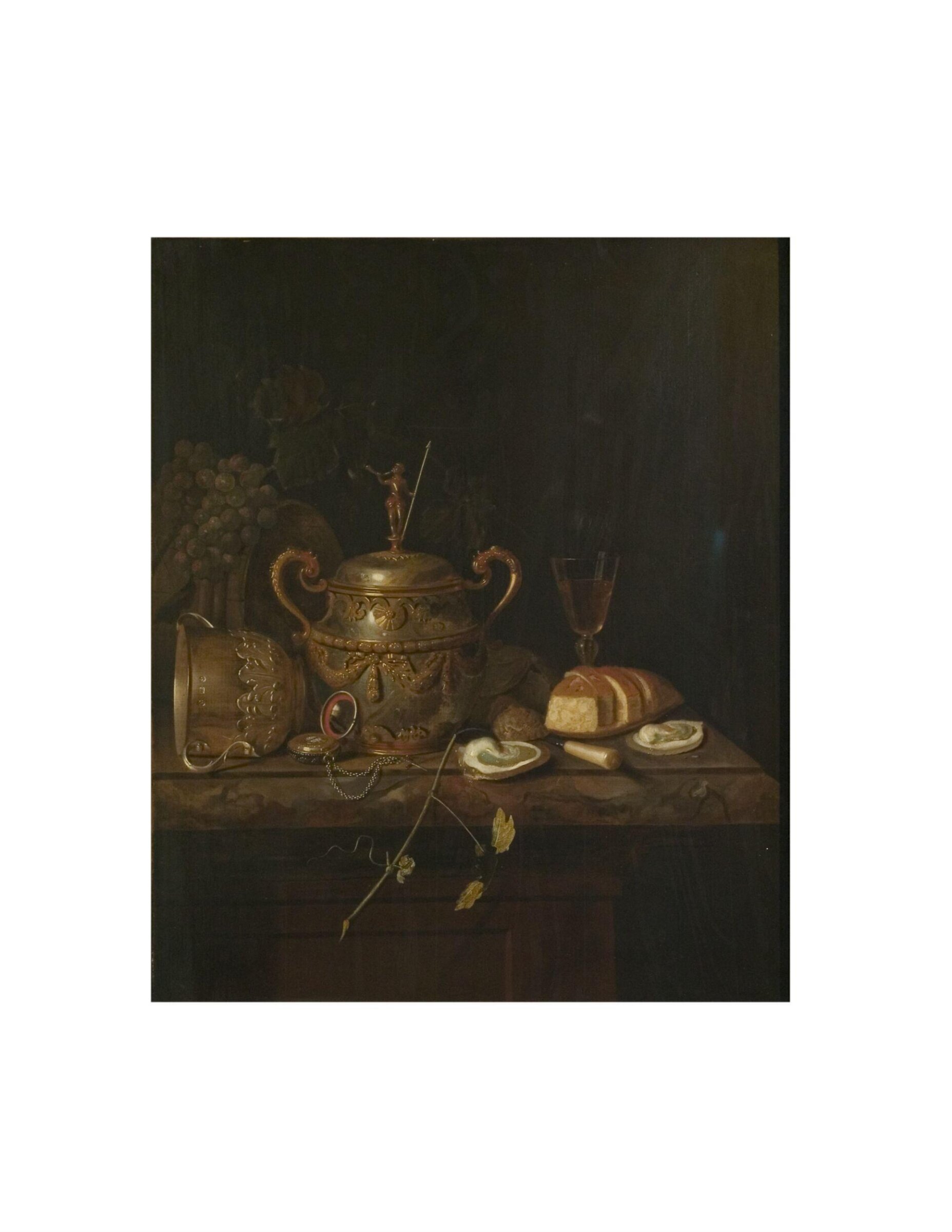 Porringer, German Cup and Oysters, Pieter van Roestraten, ca. 1680