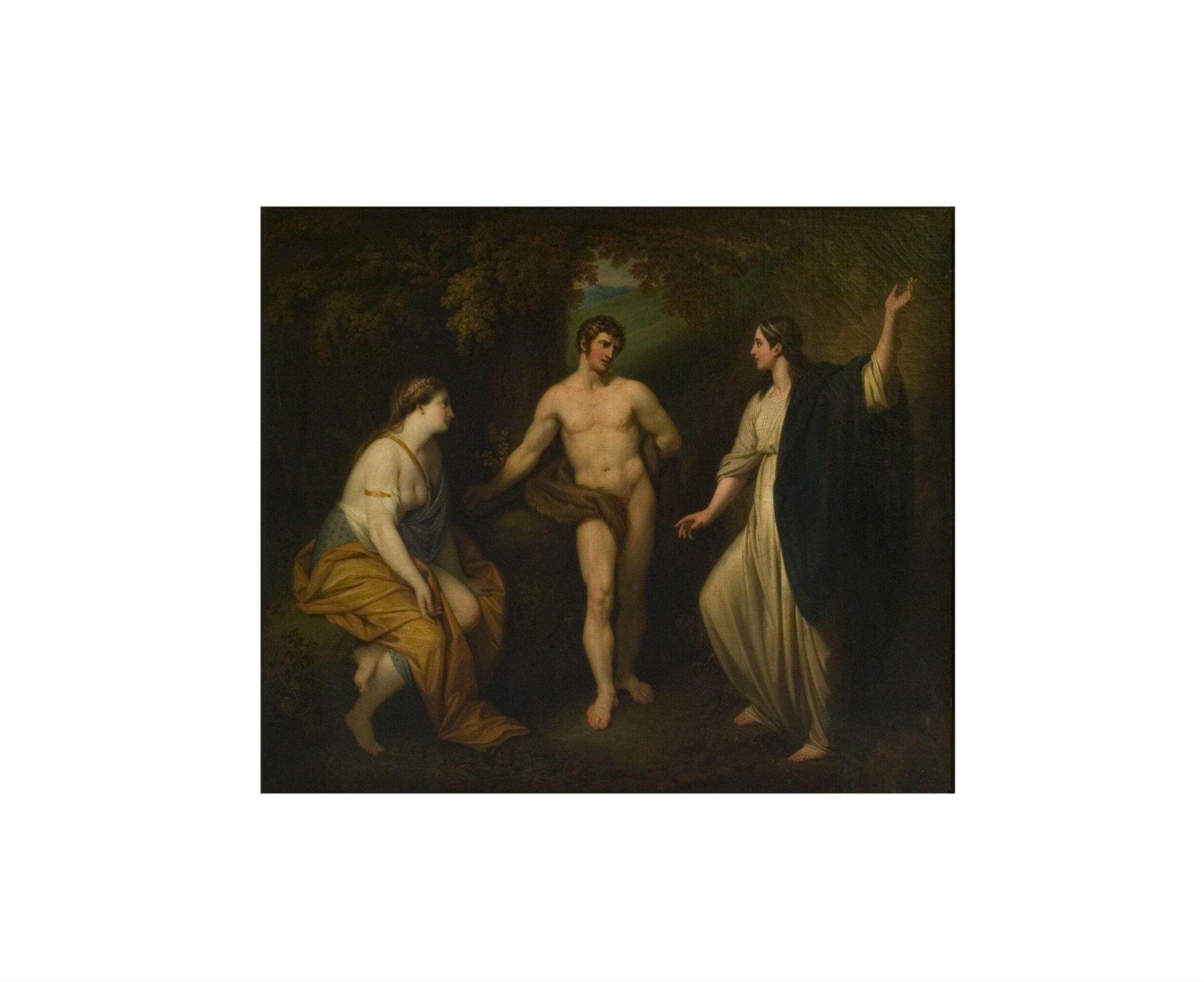 The Choice of Hercules between Virtue and Pleasure, Benjamin West, 1764