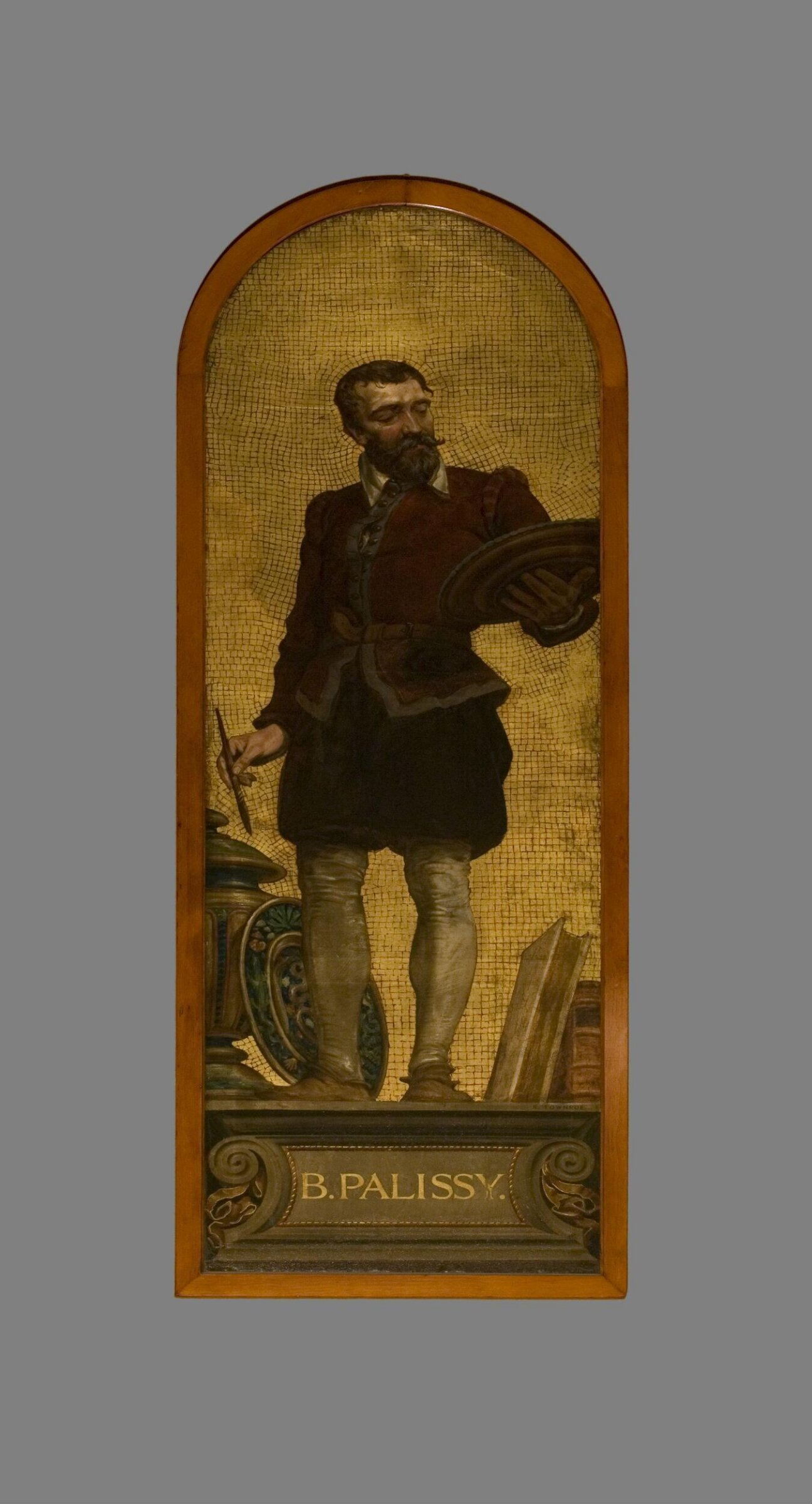 Bernard Palissy: design for a mosaic in the Museum (the 'Kensington Valhalla'), Reuben Townroe, 1864