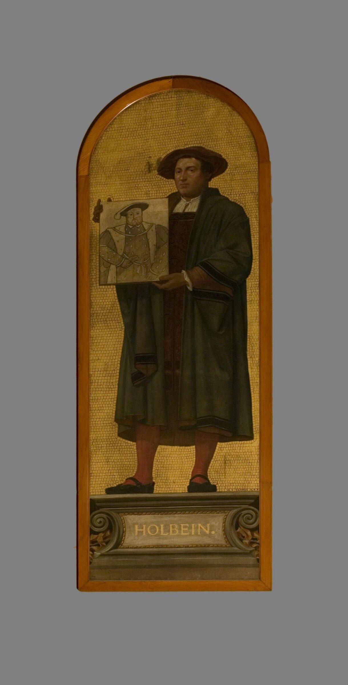 Hans Holbein: design for a mosaic in the Museum (the 'Kensington Valhalla'), William Frederick Yeames, 1868