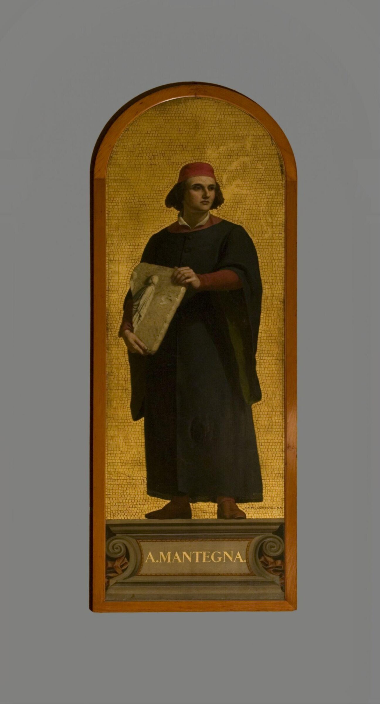 Andrea Mantegna: design for a mosaic in the Museum (the 'Kensington Valhalla'), Frederick Richard Pickersgill, 1870